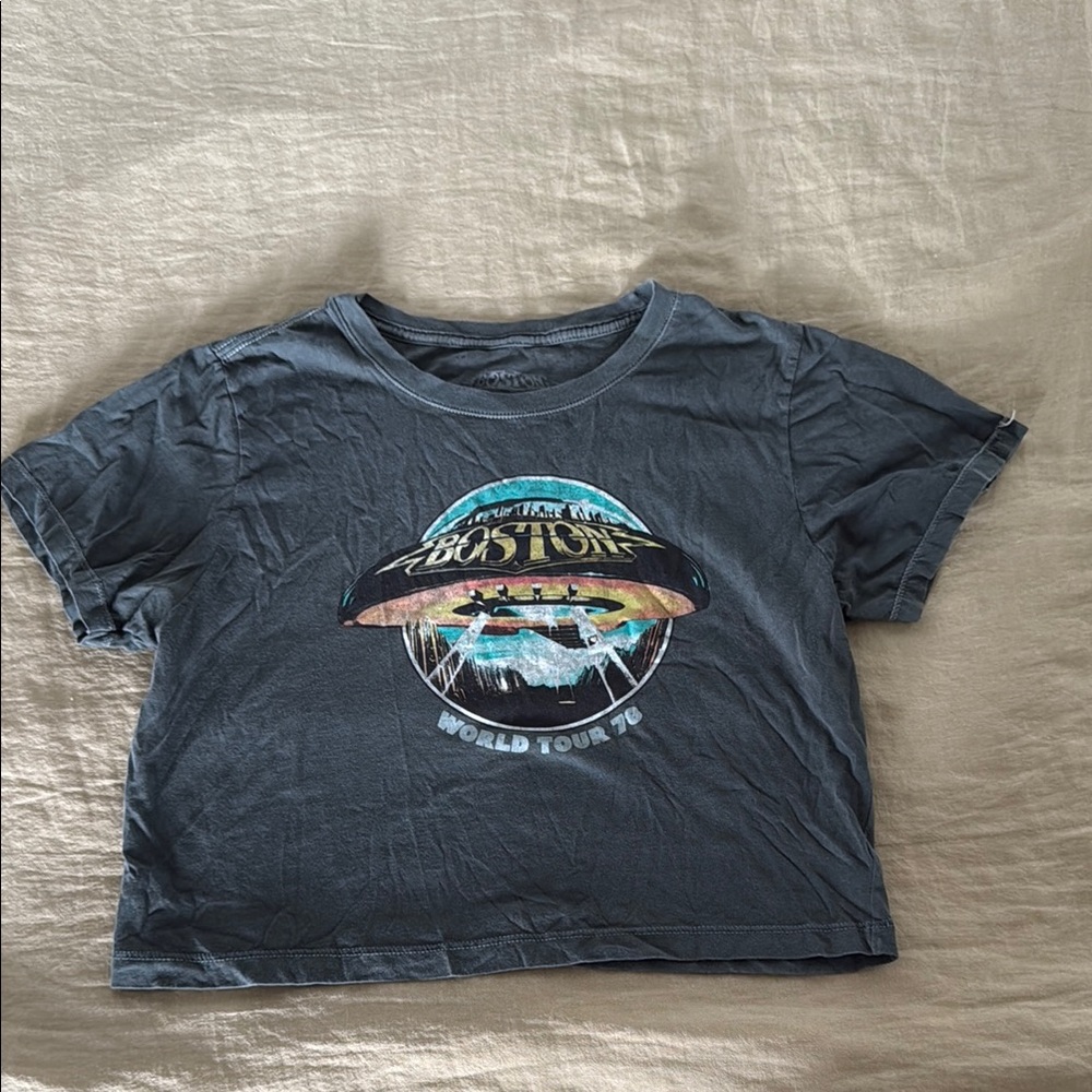 Kids Boston World Tour Graphic Tee - Gray